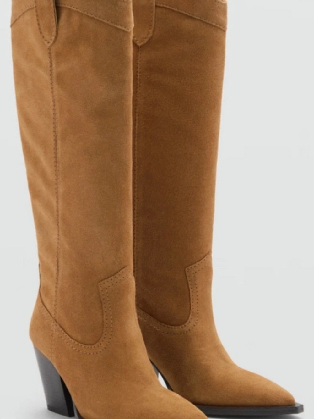New LC Lauren Conrad Women's Brown Heeled Tall Boots Size 7 Color: Cognac New